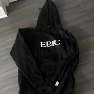 Black Hoodie with 'EPIC' Logo